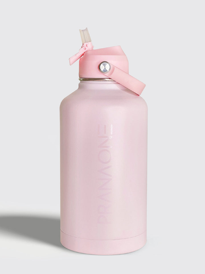 1.9L (64oz) Insulated Water Bottle with Straw Lid - Blush