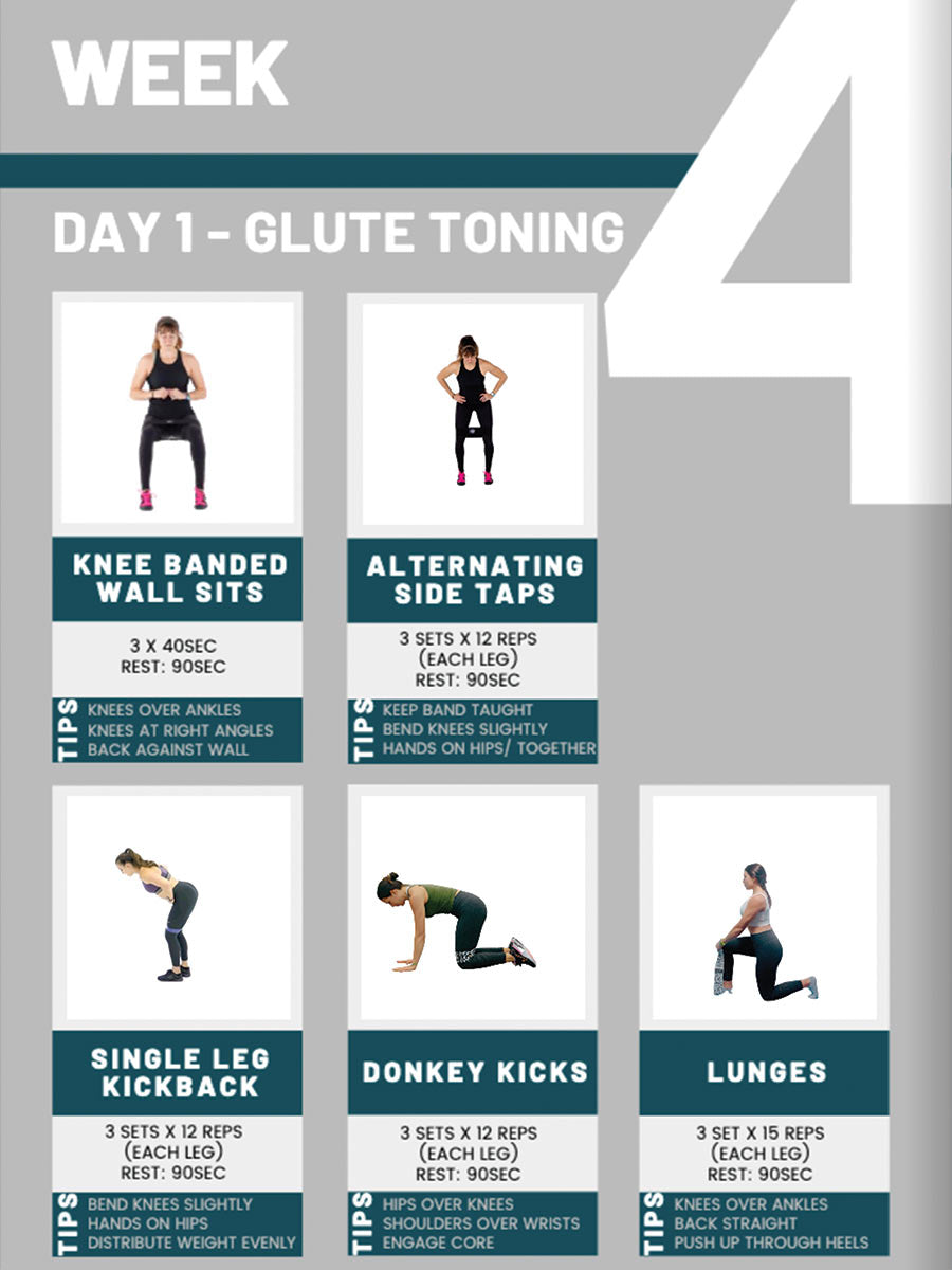 4 Week Glute Building Program & Nutrition Guide