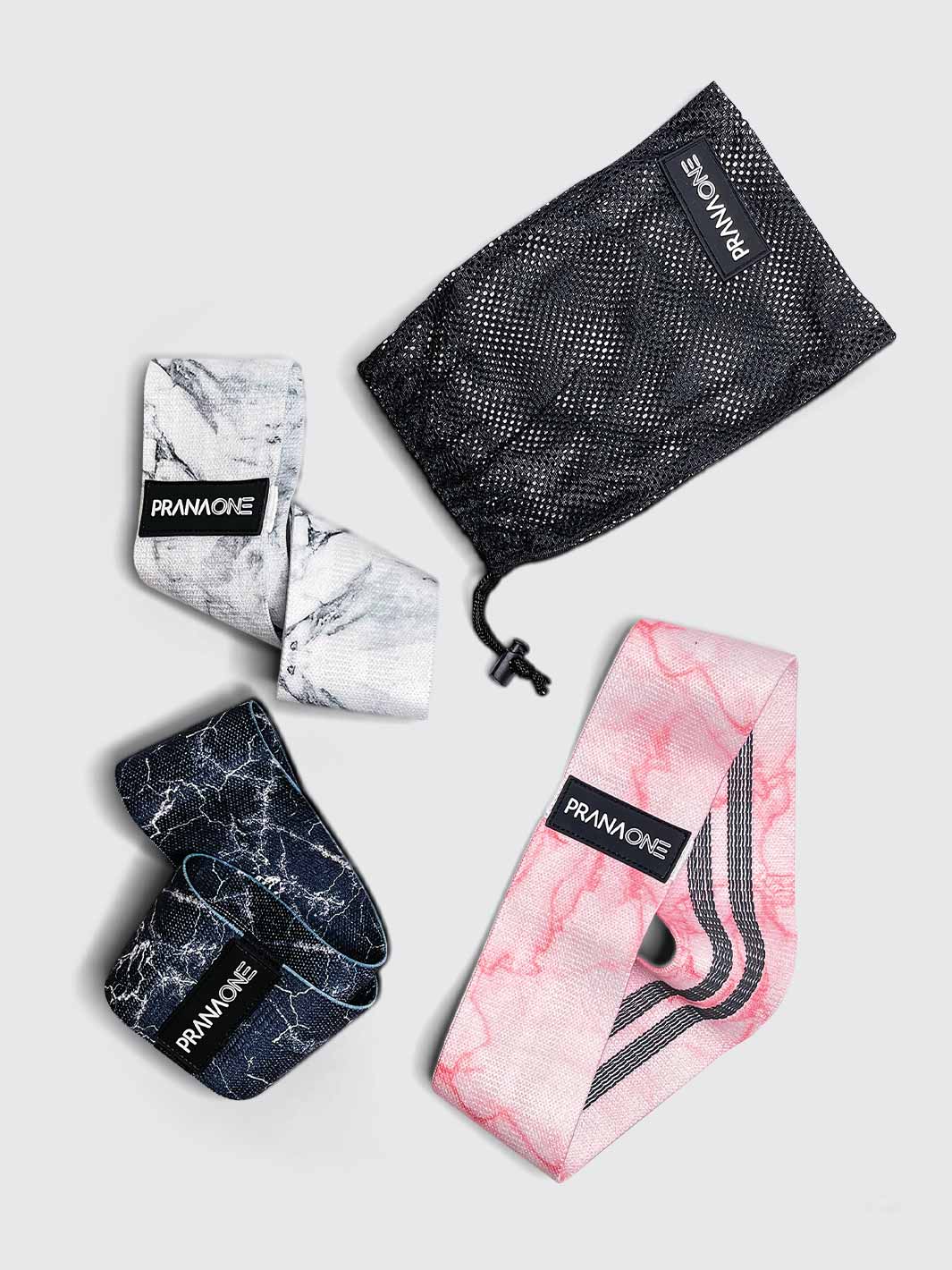 luxe marble fabric booty band set 3