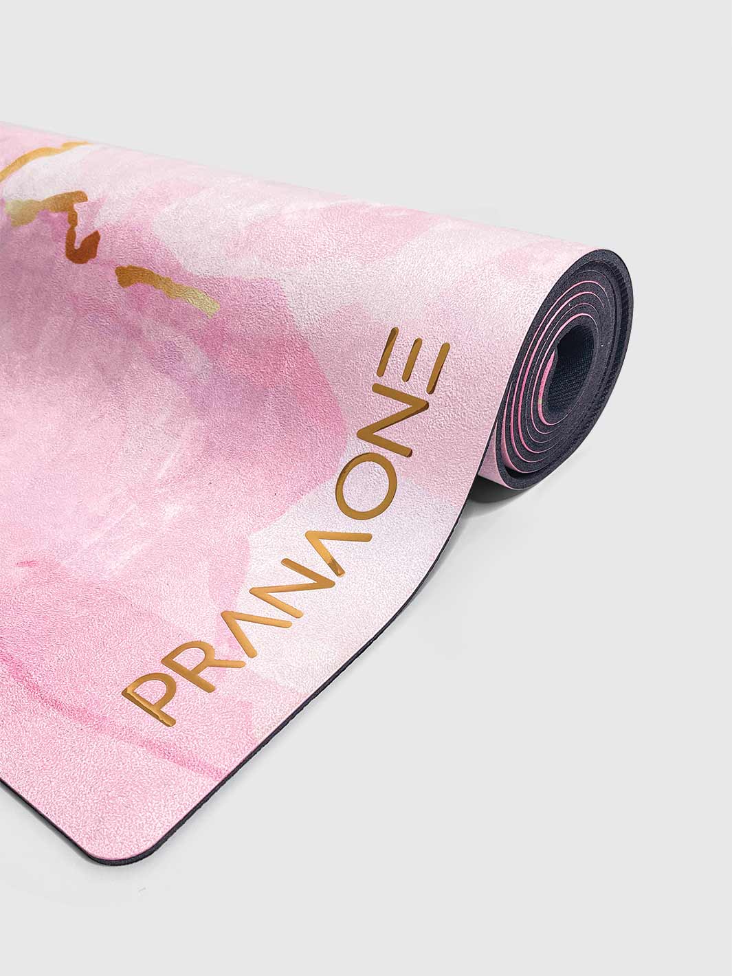 Microsuede Non-Slip Yoga Mat - Marble Blush